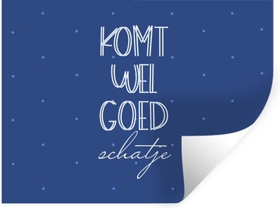 Muurstickers - Sticker Folie - Get well soon - Quotes - Stippen - 40x30 cm - Plakfolie - Muurstickers Kinderkamer - Zelfklevend Behang - Zelfklevend behangpapier - Stickerfolie