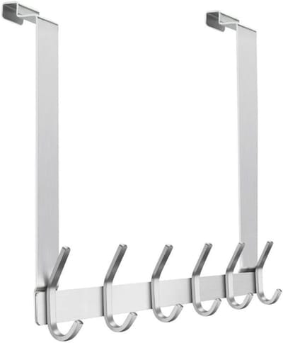 ZRSS® Deurkapstok - Deurhanger Kapstok - Deurhaak - Zonder Boren - 6 Haken