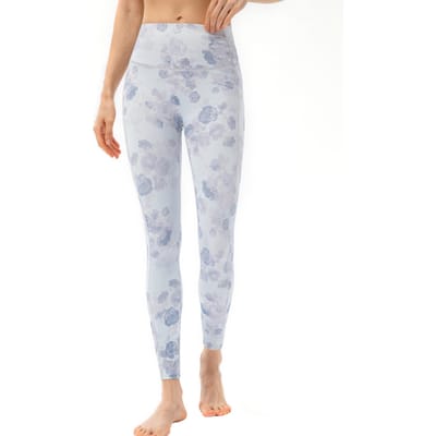 Leggings de sport imprimés pour femmes, vêtements de sport serrés pour le Yoga, la course à pied et l'entraînement XL violet clair
