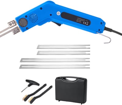 200 W Elektrisch Schuimsnijgereedschap met Instelbaar Temperatuurbereik (50 ℃ - 500 ℃), Inclusief 150 mm En 200 mm Messen voor Het Snijden van Piepschuim, Kt-Plaat, Polyethyleen, Spons En Rubber - Wordt Geleverd met Gereedschapskist