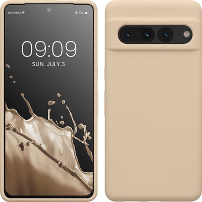 kwmobile telefoonhoesje geschikt voor Google Pixel 7 Pro - Hoesje met siliconen coating - Smartphone case in zoet glazuur