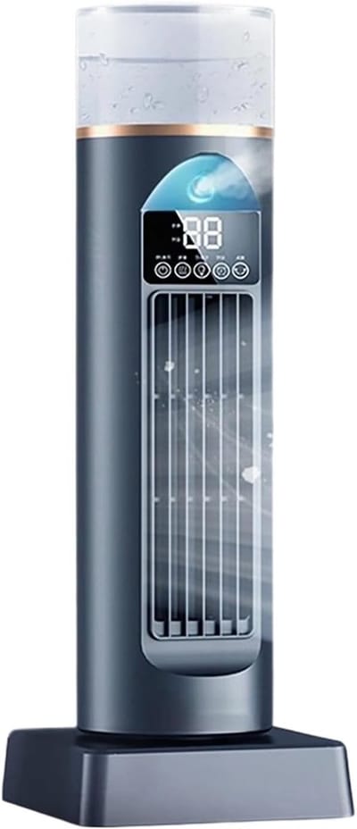 Torenventilator – Oscillerende Torenventilator Voor Slaapkamer, 120° Oscillatie, Geschikt voor Kamer, Kantoor, Binnen & Buiten, Zwart