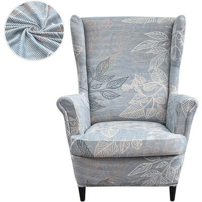 Bedrukte Wing Chair Cover Stretch Spandex Fauteuilhoezen Nordic Wasbare Relax Sofa Hoezen Kussenhoes Voor Wed Decor 1 Piece