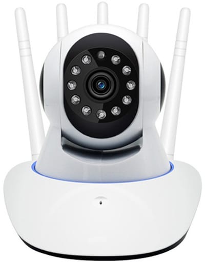 Binnencamera met wifi PTZ functie met hoge resolutie infrarood nachtzicht bewegingsdetectie en tweeweg spraakcommunicatie realtime te bekijken via smartphone of computer