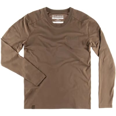 Clawgear Basic T-shirt Met Lange Mouwen Bruin 3XL Man