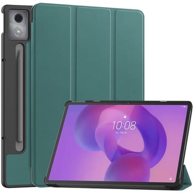 Coverup Tablethoes geschikt voor Lenovo Idea Tab Pro Hoesje - Tri-Fold Book Case met Wake/Sleep - Groen