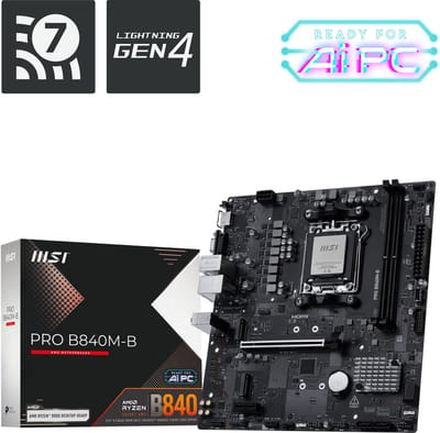 MSI PRO B840M-B moederbord AMD B840 Socket AM5 micro ATX
