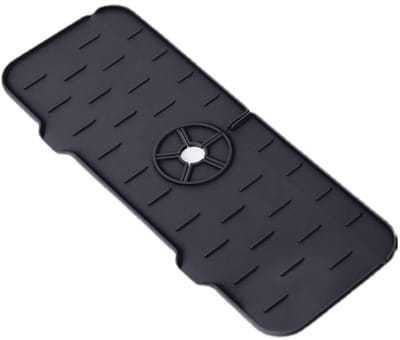 Dailygoods- Kraanmat Siliconen - Wateropvangmat - Spetterbescherming - Afvoerkussen - Druppelbescherming - Flexibel en goed drainerend - Druppelmat