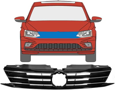 Grill voor Volkswagen Jetta 2015-2018