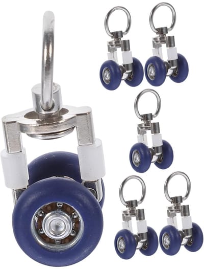 Dailygoods- Gordijnrollers 6 Stuks - Stille Gordijn Glijders - Roestvrij Stalen Gordijnhaken - Multifunctioneel voor Gordijnen - Duurzaam Accessoire - Eenvoudig te Installeren