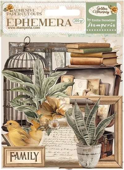 Stamperia - Golden Harmony Ephemera (35pcs) (DFLCT52)