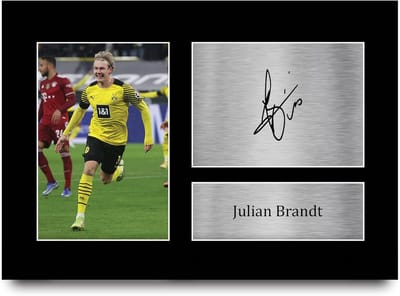 Gedrukte Gesigneerde Voetbalfoto A4 voor Voetbalfans