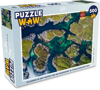 Puzzel Eilanden in het water van de Noordzee - Legpuzzel - Puzzel 500 stukjes