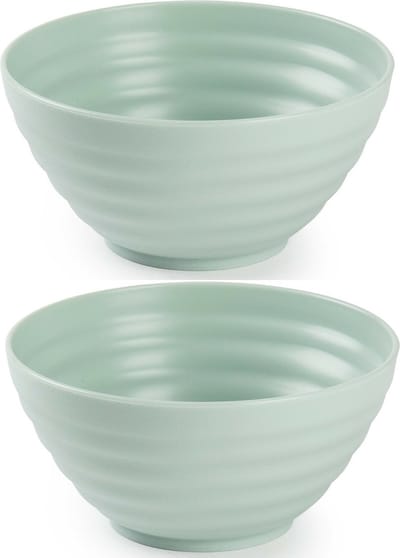 Plasticforte Schaaltjes - 4x - mint groen - kunststof - 14 x 6.5 cm - kommen