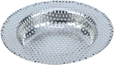 RVS Afvoerzeef Set van 2, Dubbele Functie Keukenafvoer, Bescherming tegen Afval, 9 cm Diameter