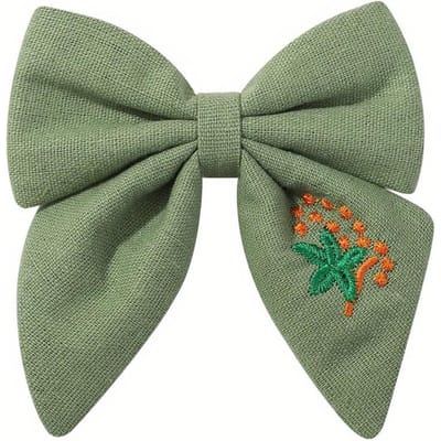 Nœuds Brodés Pinces à Cheveux Épingles à Cheveux Solides pour Barrettes en Ruban Fait Main Épingle à Cheveux Papillon Accessoires de Tête
