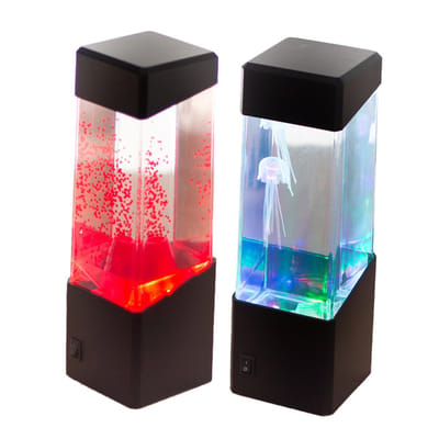 Ynkkvre -Kwallenlamp Nachtlamp LED voor Kinderen en Volwassenen – USB/Batterij – Rustgevende Sfeerlamp met Oceaanprojector