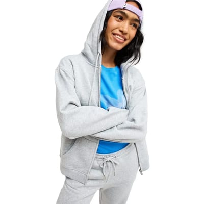 Roxy Surf Stoked Zipped Brushed Zip Hoodie grijs