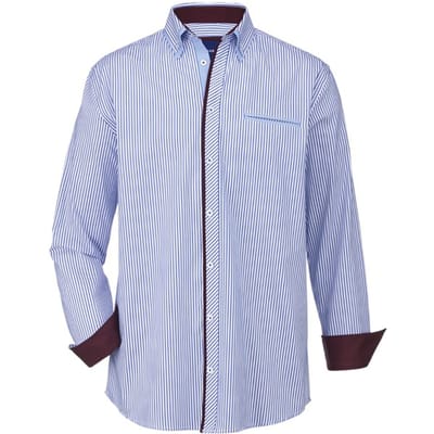 Babista herren Overhemd - 39/40 - lichtblauw - Plus Size
