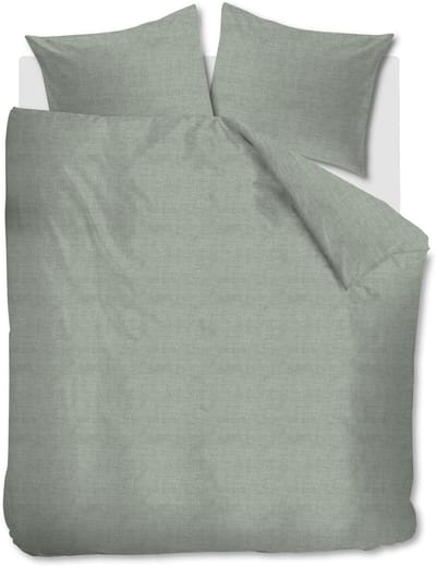 Ambiante Edo dekbedovertrek - Lits-Jumeaux XL - 260 x 200/220 cm - Khaki Groen