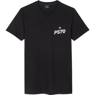 Paul Smith Mens Slim Fit T Shirt Ps70 Black Größe: S | Basic T-Shirts Outlet | Herren | Schwarz