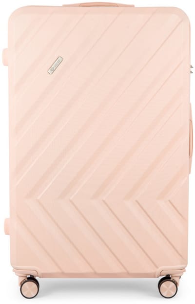 Solier middelgrote reiskoffer op wielen – Koffer Kyoto – 24" M – Harde schaal – Telescoophandgreep – Beige