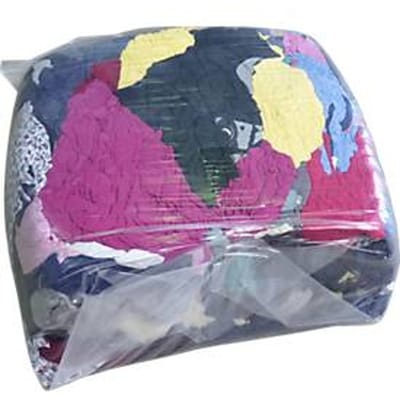 Poetsdoeken, tricotkwaliteit, treksterkte, gerecycled katoen, gekleurd, 10 kg