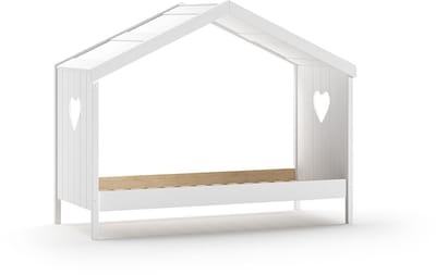 Open Bedhuisje Amori 90x200 Cm - Wit - Vipack - Huisbed - Wit - Hout; MDF Eenpersoons Normaal Bed