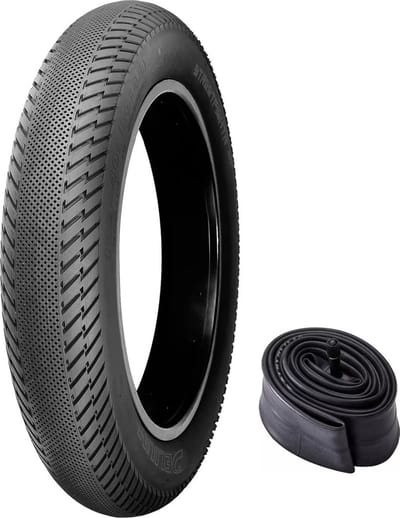 URBAN CITY STREETFIGHTER 20” FatBike Buitenband + binnenband 20 x 4.0 inch ERTRO 100-406 20x4.0 Fat bike banden 20inch - Ouxi – Knaap – Phatfour – Super73 - Zwart