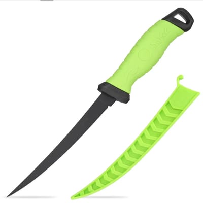 Fileermes – Precisie en controle bij elke snede - groen - vis fileren - mes - vismes