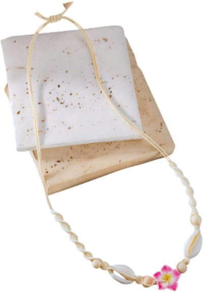 Bohemen Schelp Choker Ketting voor Vrouwen – Roze – Zomer Mode Handgeweven Touw Halsketting met Zoete Bloem Hanger – Boho Strand Sieraden Accessoire voor Dagelijks Gebruik en Vakantie