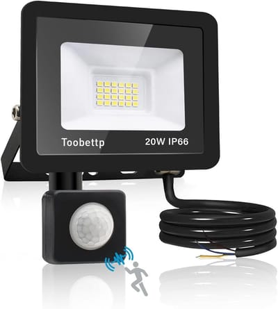 Krachtige LED Buitenlamp met Bewegingssensor 20W Daglicht Wit IP66