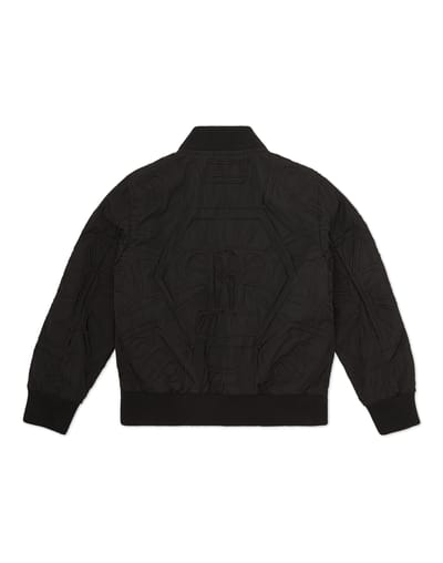 Leren Bomber Monogram