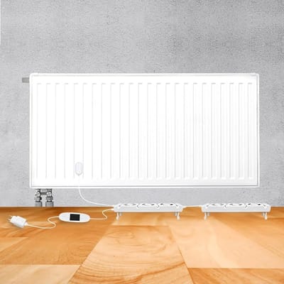 Radiator Ventilator - Verwarmingsversterker - Energie Besparen - Automatische Temperatuurregeling - Trio Set - Wit