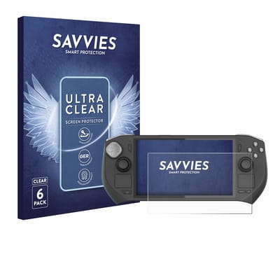Savvies - Screenprotector voor Zotac Gaming Zone - Folie Beschermfolie transparant 6 Stuks