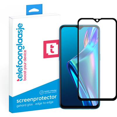 OPPO A12 screenprotector gehard glas Edge to Edge