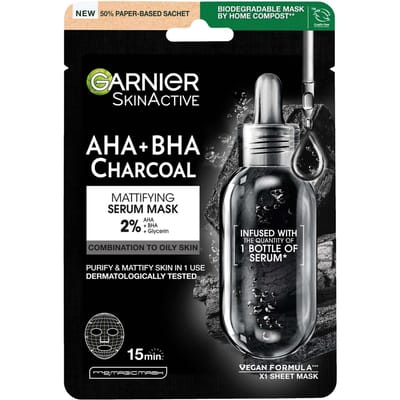 Garnier Skin Active Pure Charcaol Black Algae Purifying &amp; Hydrating Pore-tightning Sheet Mask 1 st