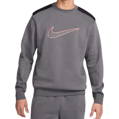 Nike Large Swoosh Logo Grijze Trui