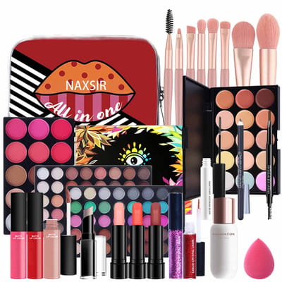 NAXSIR 29-delige Make-up Geschenkset – Volledig voor Beginners & Make-up Liefhebbers | Lichte Basisessentials met Must-Have Items