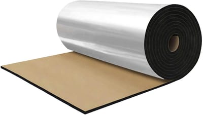 Dailygoods- Geluidsdempingsmat Aluminium - Zelfklevend - Waterdicht - Vlamvertragend - 4mm Dikte - 0.2 sqft Bedekkingsgebied - Geluidsisolatiemateriaal