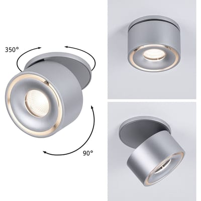 LED-inbouwlamp Spircle rond 78 mm 8W 550lm 230V 3000K Chroom mat