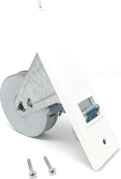 Riemwikkelaar - Koppelstuk - Rolluiken Monteren - Twee-armige geleiding - Gatafstand 165mm - Wit