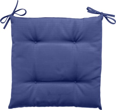 Hespéride Korai Stoelkussen met lintjes - Waterafstotend - Afneembare hoes - 40x40cm - Lavendel