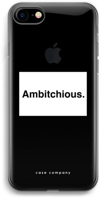 Case Company® - Hoesje geschikt voor iPhone 7 hoesje - Ambitchious - Soft Cover Telefoonhoesje - Bescherming aan alle Kanten en Schermrand