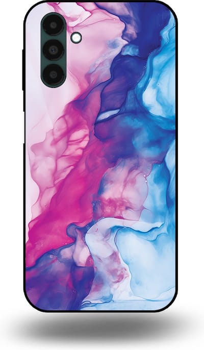 Smartphonica Telefoonhoesje Geschikt voor Samsung Galaxy A13 5G met Roze Blauw Marmer Opdruk - TPU Backcover Case Rose Blue Marble Design geschikt voor Samsung Galaxy A13 5G