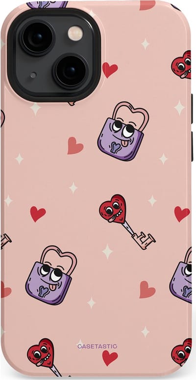 Casetastic Hoesje Geschikt voor Apple iPhone 13 Mini Magsafe - Stijlvolle Beschermende Duo-layer Case - Jij bent mijn match
