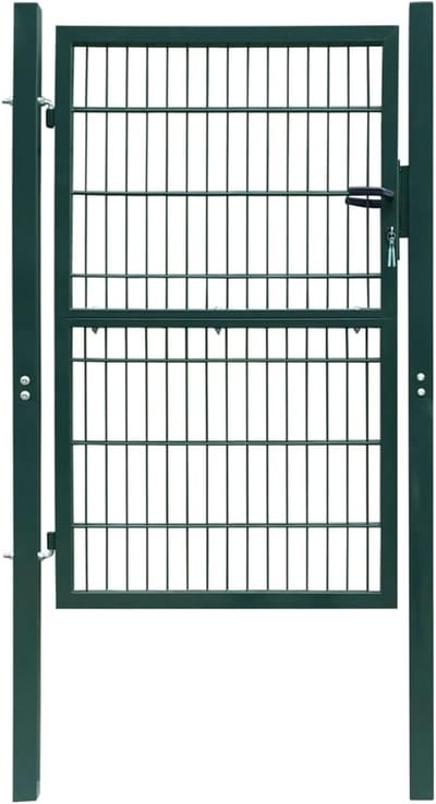 Stalen Tuinpoort - Hekwerk Poort - Tuin Afscheiden - Poedercoating - 106x170cm - Antracietgrijs