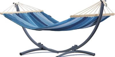Hangmat met Standaard 1 Persoons – Extra Stabiel Frame tot 200 kg | Compact, Stevig & Duurzaam
