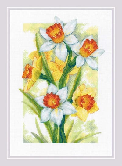 RIOLIS Spring Glow - Daffodils borduren (pakket) 2189