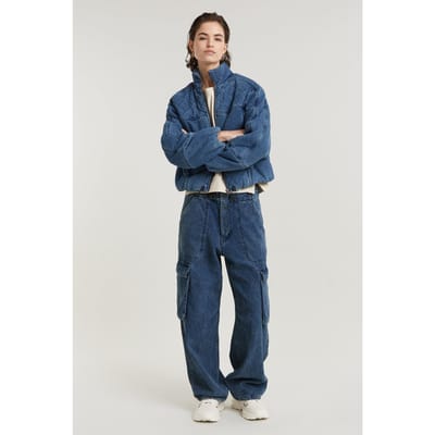 G-Star Cocoon Pants Jeans Faded Indigo Shield Maat: W25L32 | Cargobroeken Outlet | Dames | Blauw